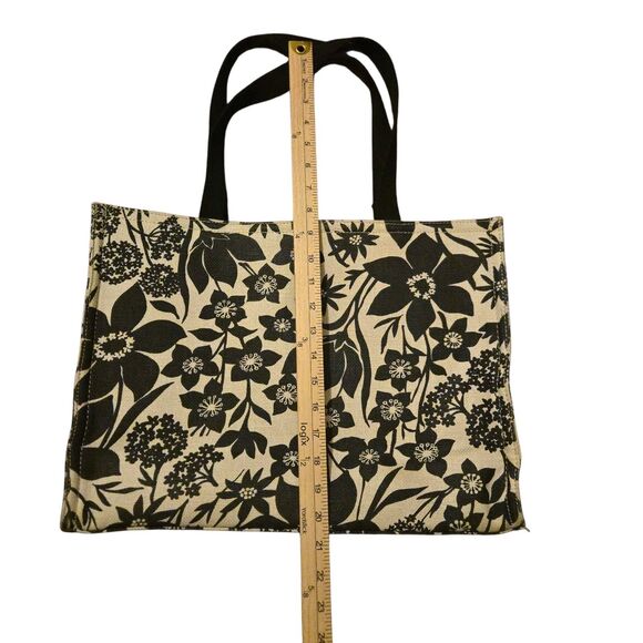 VTG Spartina 449 Duffle Bag & Makeup/Travel Bag Linen Leather Retired RARE - Picture 4 of 16